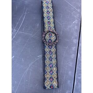 Vintage Beaded Belt 80s